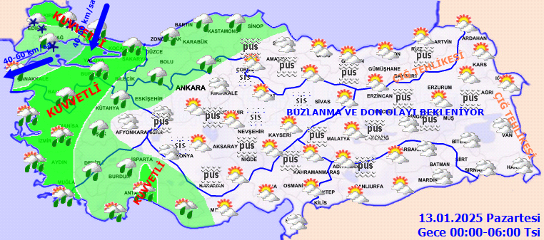 Kar Edirne'den giriş yaptı! Meteoroloji'den İstanbul dahil 13 ile sarı kodlu uyarı... Bugüne dikkat! 7