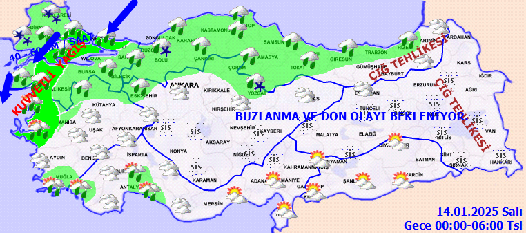İstanbul dahil 13 ile sarı kodlu uyarı! Kuvvetli yağış gün boyu etkili olacak... İşte Türkiye geneli 13 Ocak hava durumu... 7