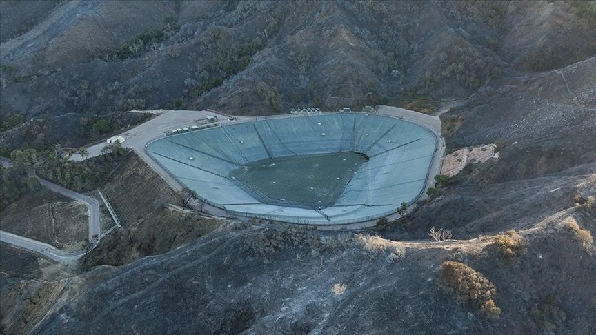Çuvalladılar! Cayır cayır yanan Los Angeles'ta su sorunu! Rezervuarlar bomboş... 1