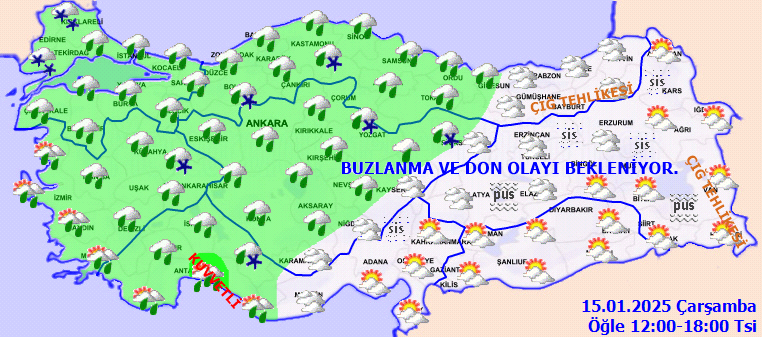 Kar yağışı İstanbul'a yaklaşıyor! Meteoroloji 15 Ocak Çarşamba hava durumu raporunu yayınladı... 5
