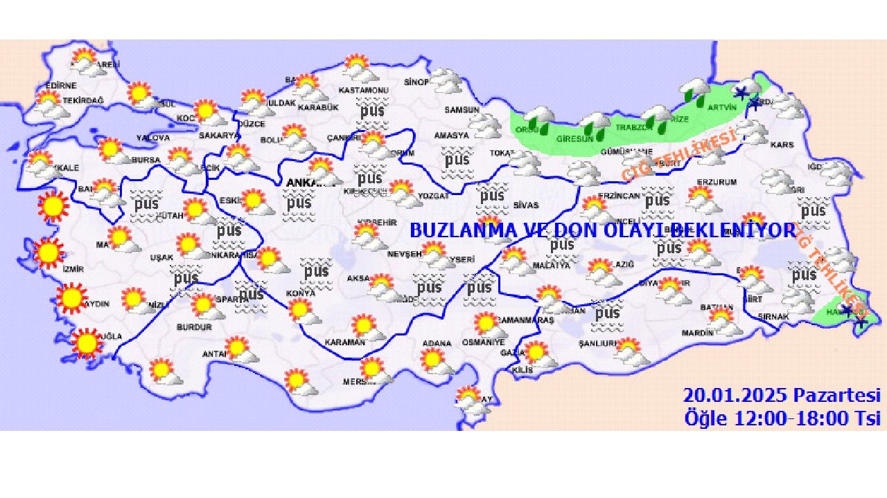 Türkiye geneli hava durumu 20 Ocak 2025 | Doğu kesimlerde yaşayanlar dikkat! Sıcaklıklar düşüyor... 4