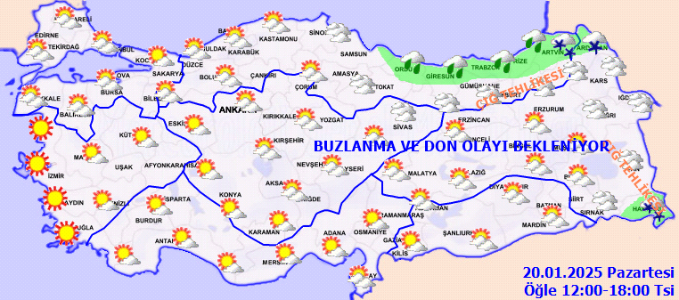 Hava 5 derece soğuyacak! Sağanak yağış geliyor... Bu illerde yaşayanlar dikkat! İşte 20 Ocak Pazartesi İstanbul, Ankara, İzmir, Antalya hava durumu... 5