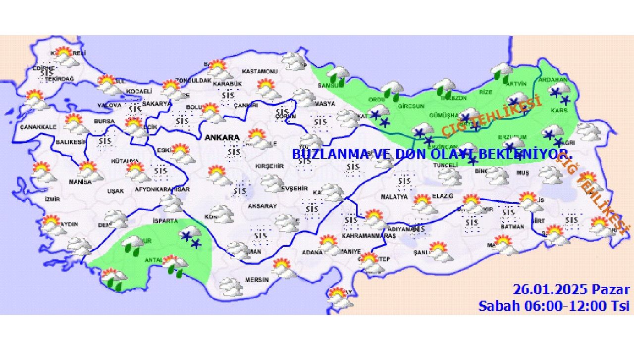 26 Ocak 2025 yurt genelinde hava sıcaklıkları artıyor! İşte Ankara, İzmir ve İstanbul başta olmak üzere beklenen hava durumu... 3