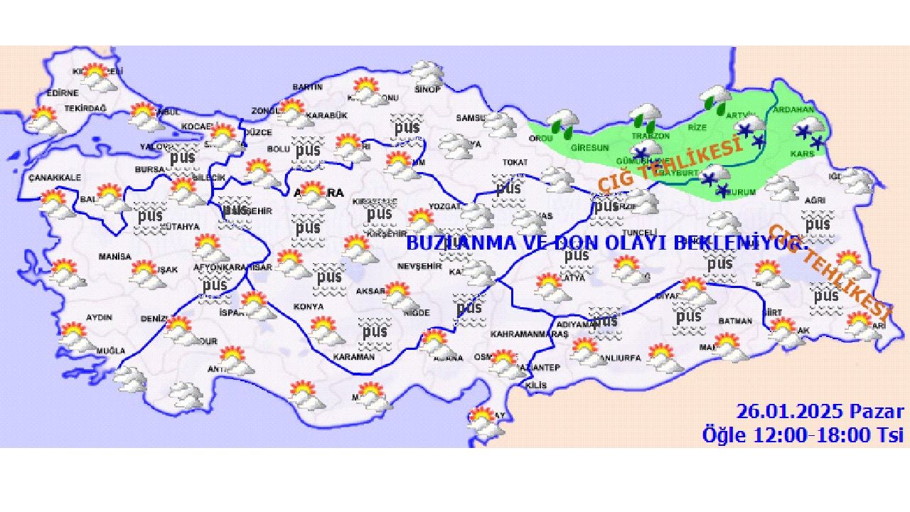 26 Ocak 2025 yurt genelinde hava sıcaklıkları artıyor! İşte Ankara, İzmir ve İstanbul başta olmak üzere beklenen hava durumu... 4