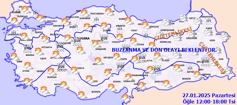Bu kez yağış yok! O bölgelerde yaşayanlar dikkat: Meteorolojiden sis, buzlanma ve don uyarısı 3