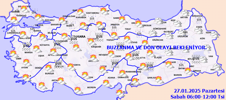 Bu kez yağış yok! O bölgelerde yaşayanlar dikkat: Meteorolojiden sis, buzlanma ve don uyarısı 2