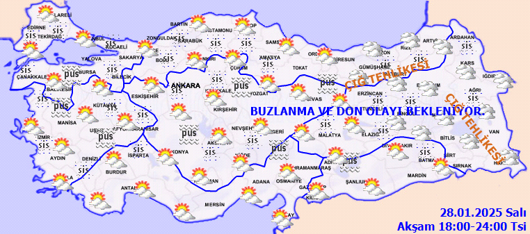 Meteorolojiden sis ve buzlanma uyarısı! Göz gözü görmeyecek 4