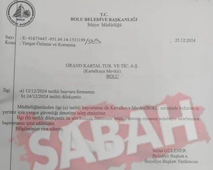 Grand Kartal Otel'de yangın göz göre göre geldi! Para harcamamak için itfaiye denetim raporunu iptal ettirdikleri ortaya çıkmıştı! O belgelere ulaşıldı 6