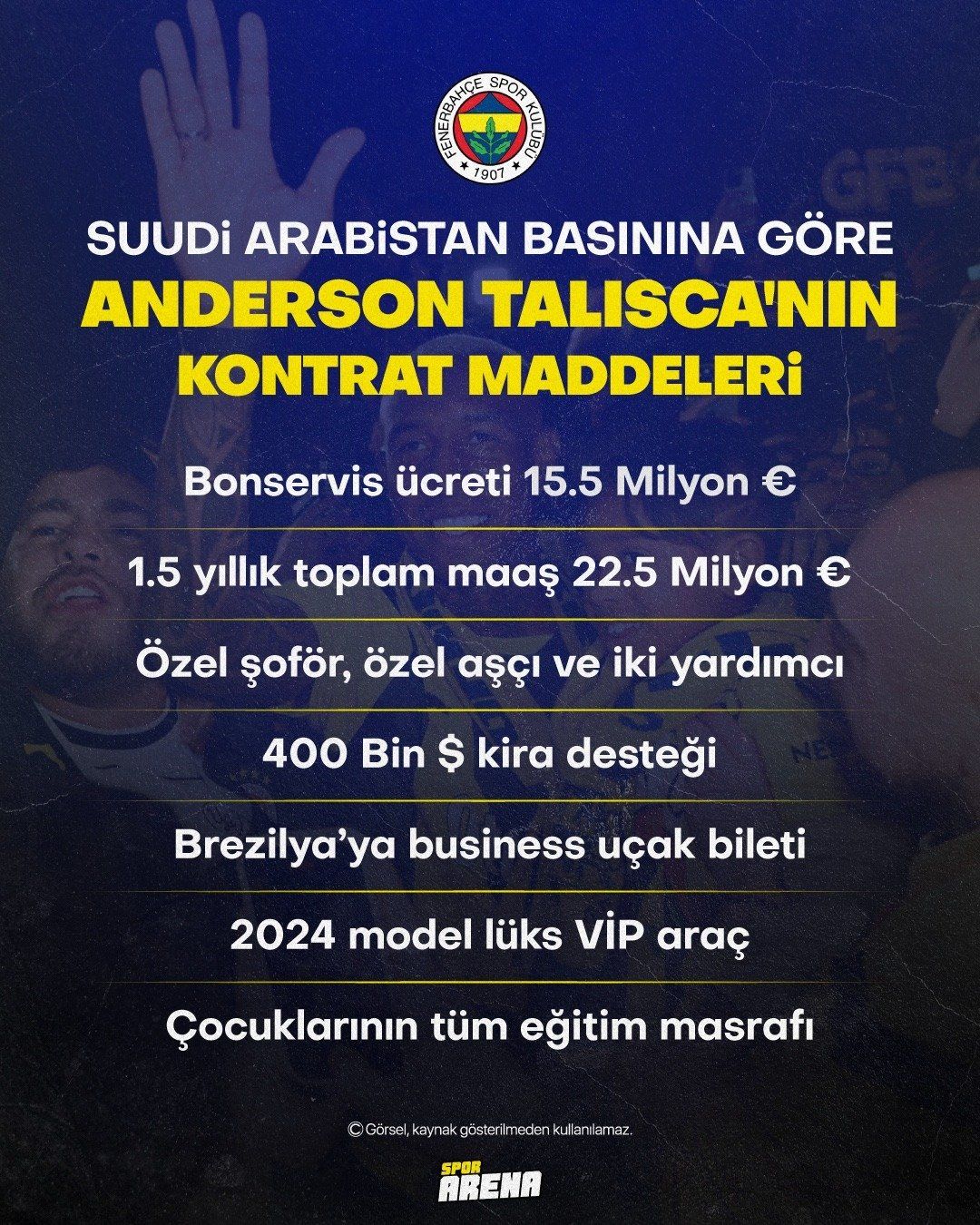 Fenerbahçe'den Anderson Talisca için 38 milyon euro! Herkesi şaşkına çeviren, dudak uçuklatan para! Suudi Arabistan basını yıldız ismin maliyetini açıkladı 6