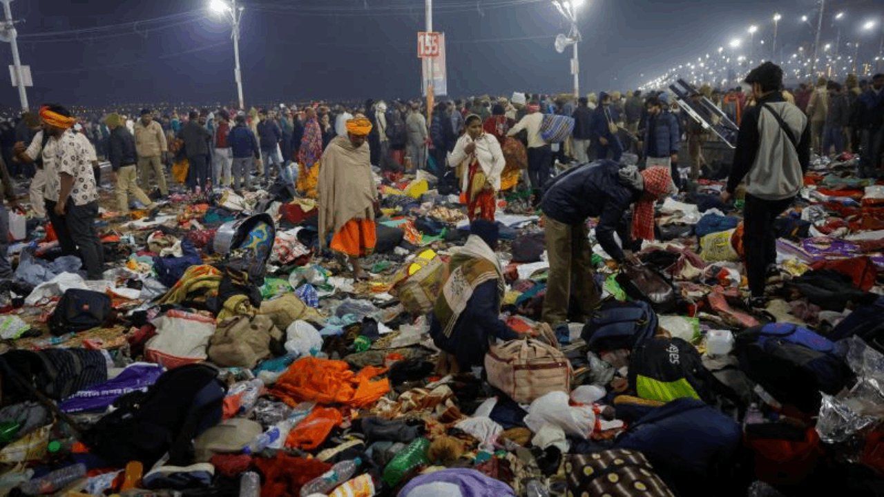 Hindistan'da dini Kumb Mela Festivali'nde izdiham! Çok sayıda ölü var... 4