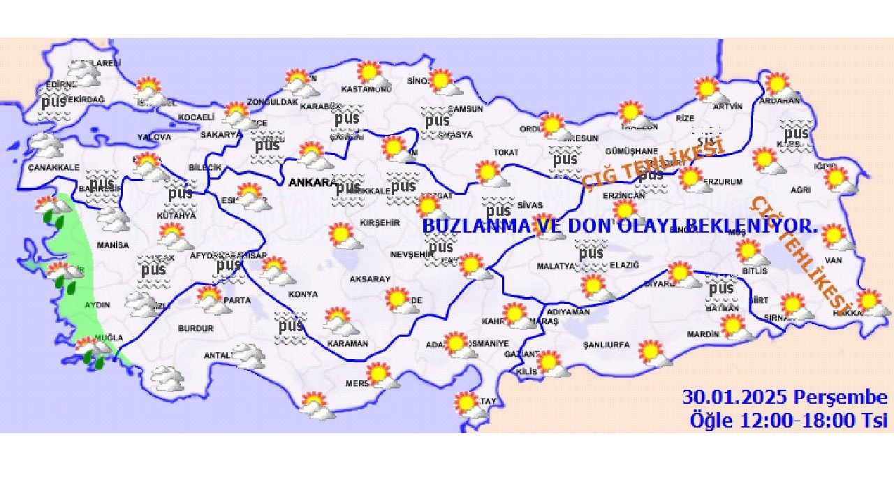 30 Ocak 2025 Perşembe yurt geneli hava durumu! İşte il il hava sıcaklıklar... 2