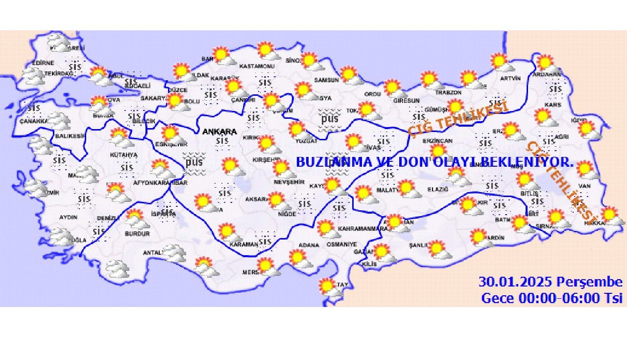 30 Ocak 2025 Perşembe yurt geneli hava durumu! İşte il il hava sıcaklıklar... 4