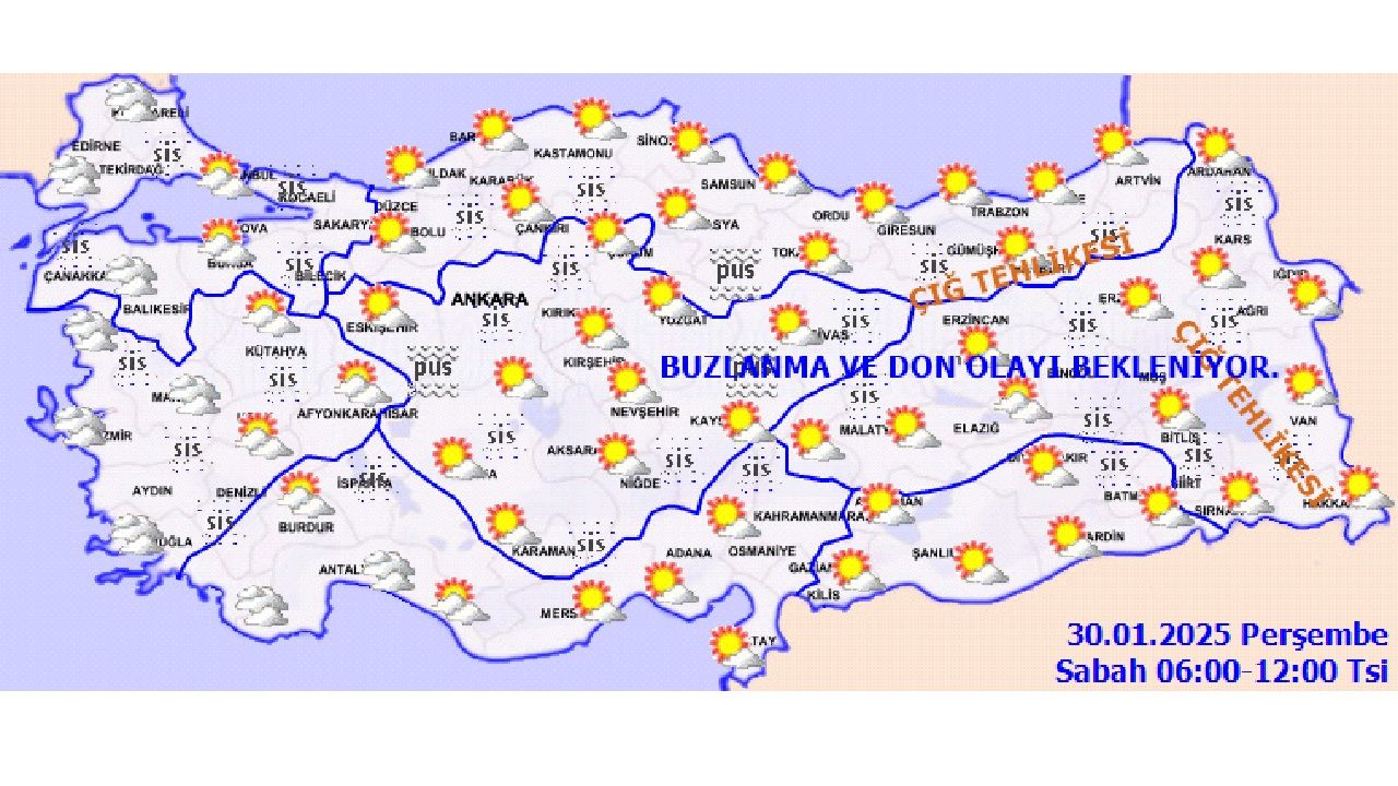 30 Ocak 2025 Perşembe yurt geneli hava durumu! İşte il il hava sıcaklıklar... 1