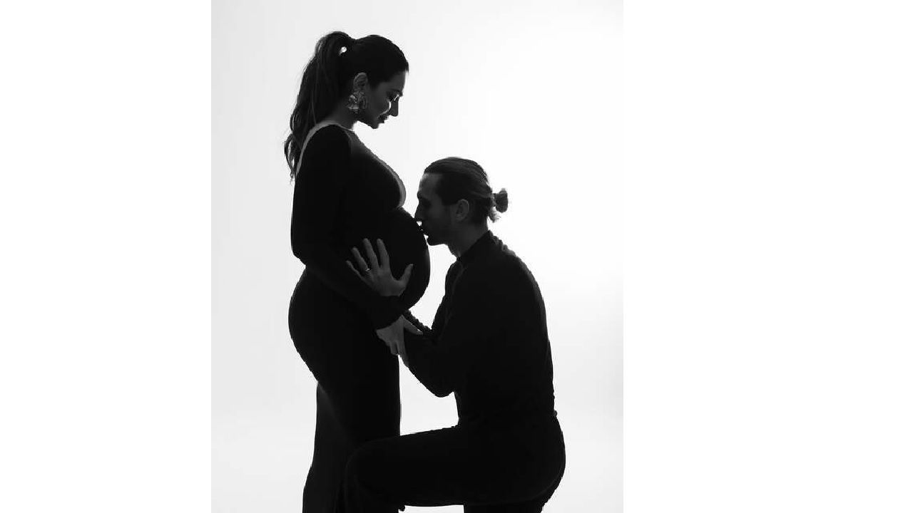 Melisa Aslı Pamuk ve Yusuf Yazıcı'nın bebek heyecanı! Karnı burnunda karelere ilgi büyük... 3