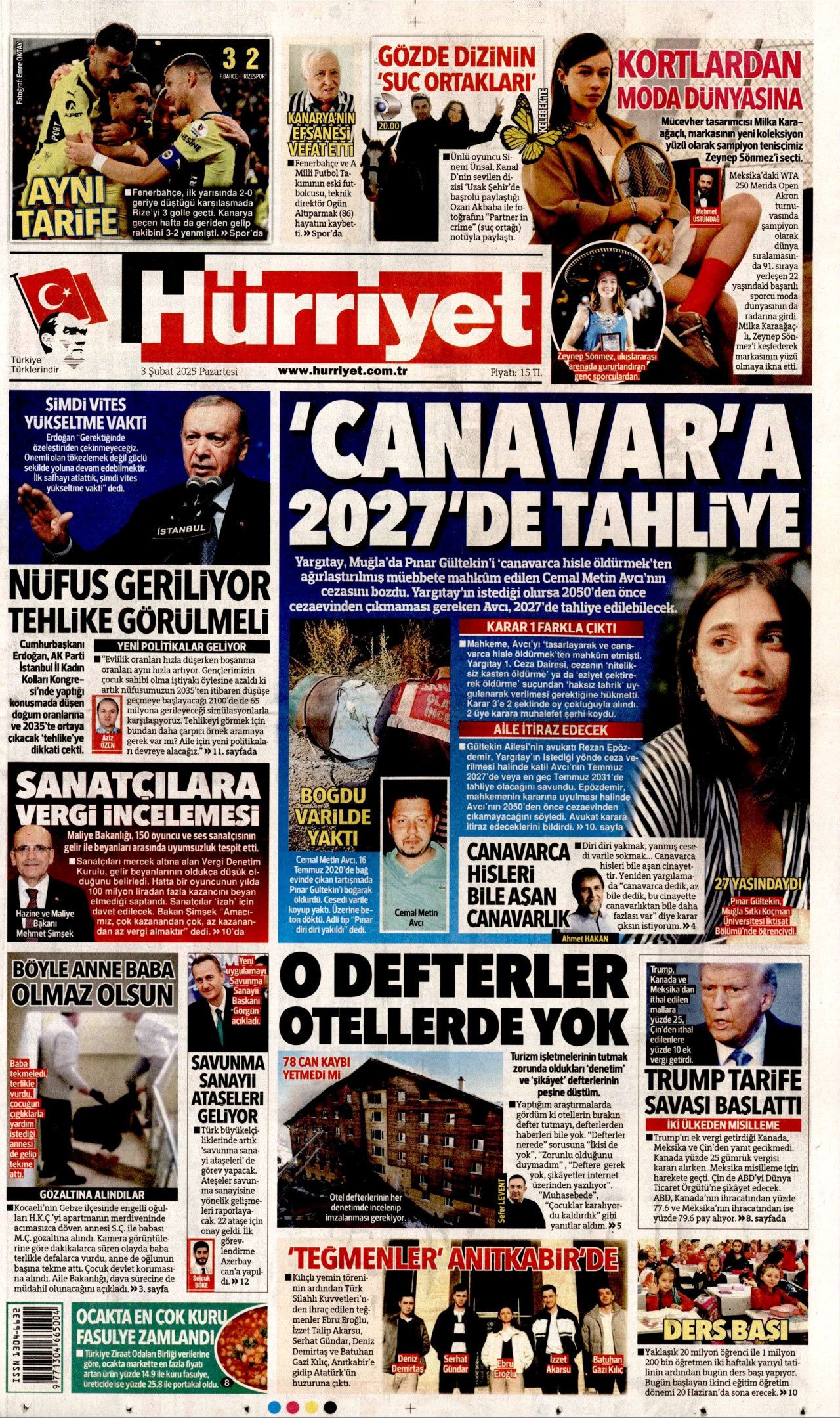 'Canavar'a 2027'de tahliye! Yargıtay Pınar Gültekin'i yakıp üzerine beton döken Cemal Metin Avcı'nın cezasını bozdu! 1
