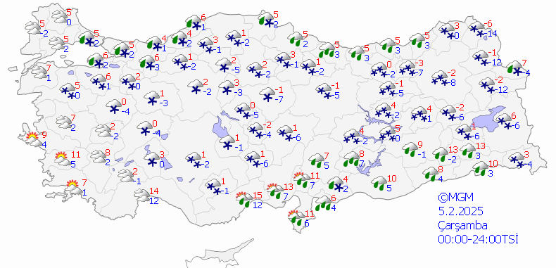 Sibirya soğukları giriş yaptı! Sıcaklıklar 10 derece düşüyor, kar ve sağanak geliyor! İşte 4 Şubat Salı hava durumu... 7