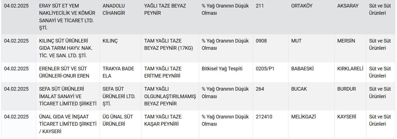 Bakanlık onlarca markayı ifşa etti! Ünlü markalarda listede! Hamburger köftesine kalp, fıstıklı baklavaya çekirdek koymuşlar 9