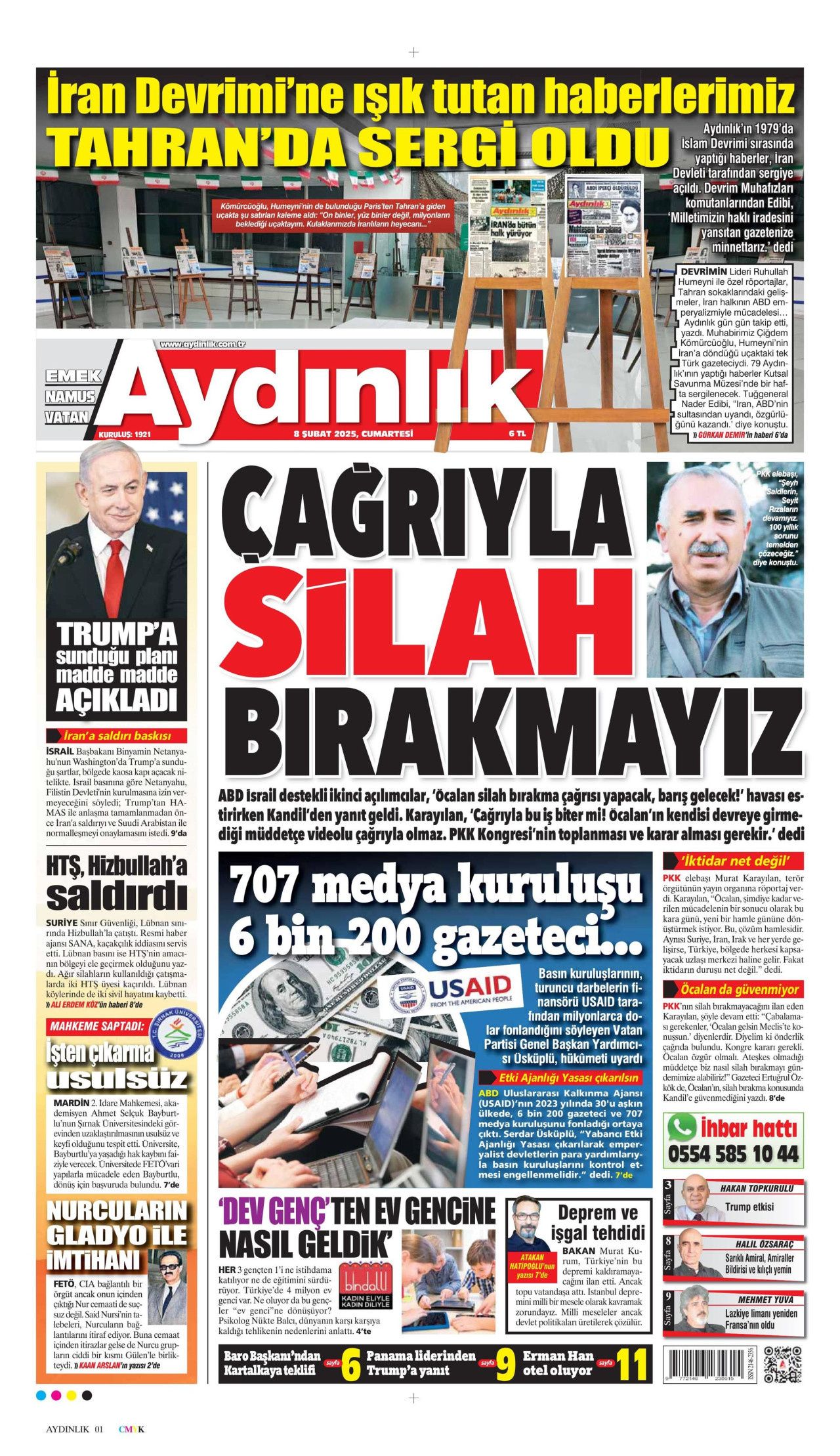 8 Şubat Cumartesi gazete manşetleri! Hürriyet, Milliyet, Sabah, Takvim, Cumhuriyet, Sözcü manşetleri... 15