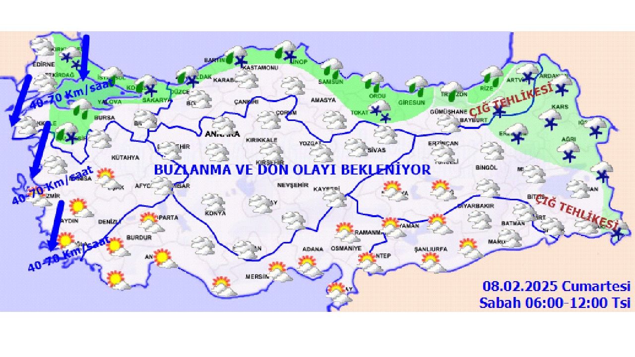 9 Şubat 2025 yurt geneli hava durumu tahminleri geldi! İşte başta İstanbul, İzmir, Bursa ve Antalya'da beklenen sıcaklıklar... 3