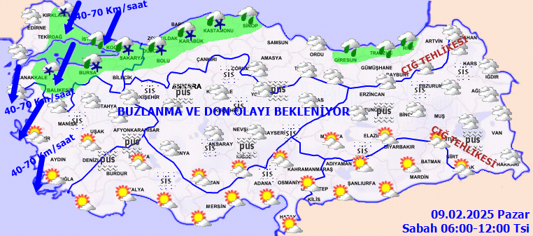 Meteorolojiden fırtına, buzlanma ve kar uyarısı! 2