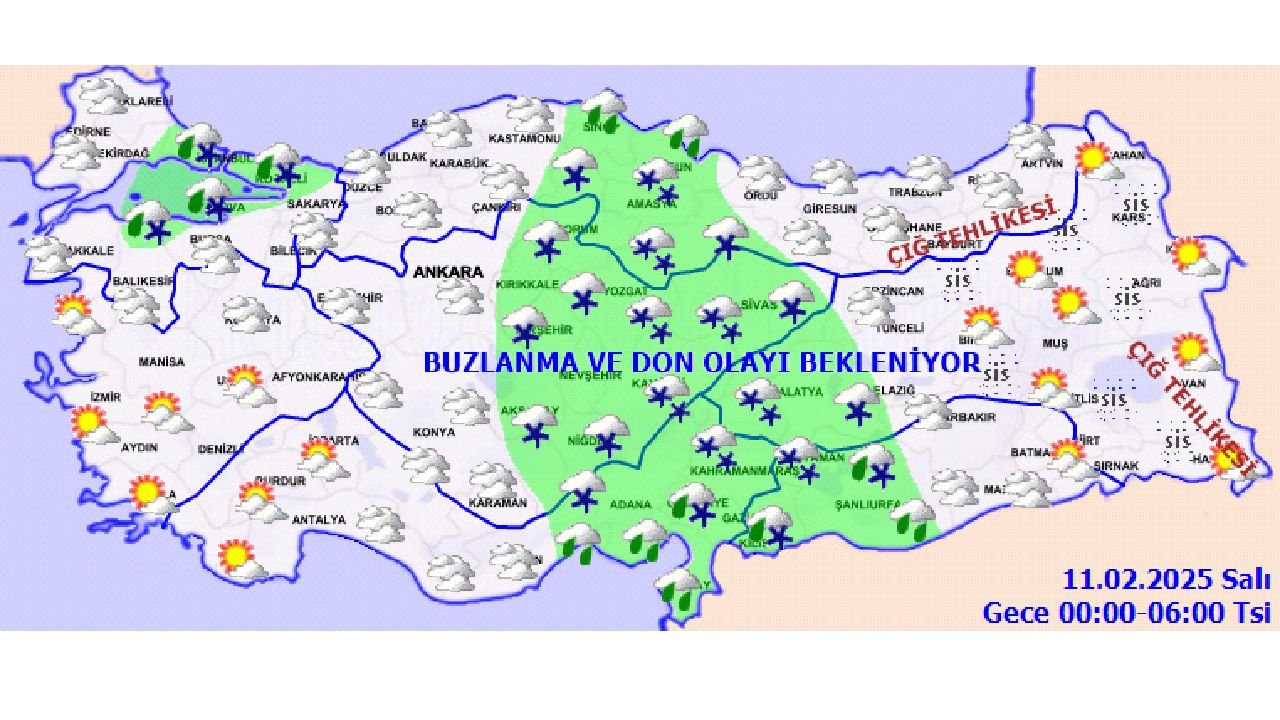 11 Şubat 2025 Türkiye geneli hava durumu tahminleri geldi! 6 Kentte kuvvetli yağışa dikkat! 2