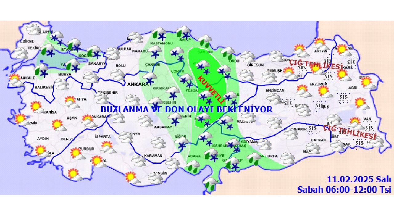 11 Şubat 2025 Türkiye geneli hava durumu tahminleri geldi! 6 Kentte kuvvetli yağışa dikkat! 3
