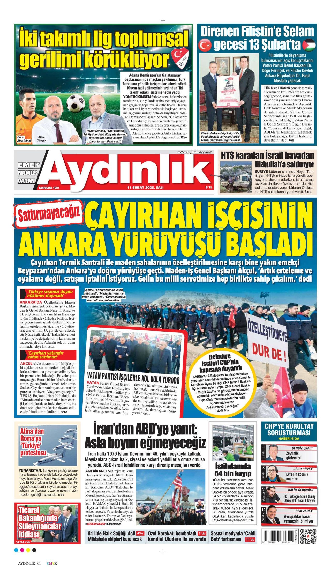 Köpek başına 72 bin TL ceza! Belediyelere kaçış yok... İşte 11 Şubat Salı gazete manşetleri! Hürriyet, Milliyet, Sabah, Takvim, Türkiye manşetleri... 15
