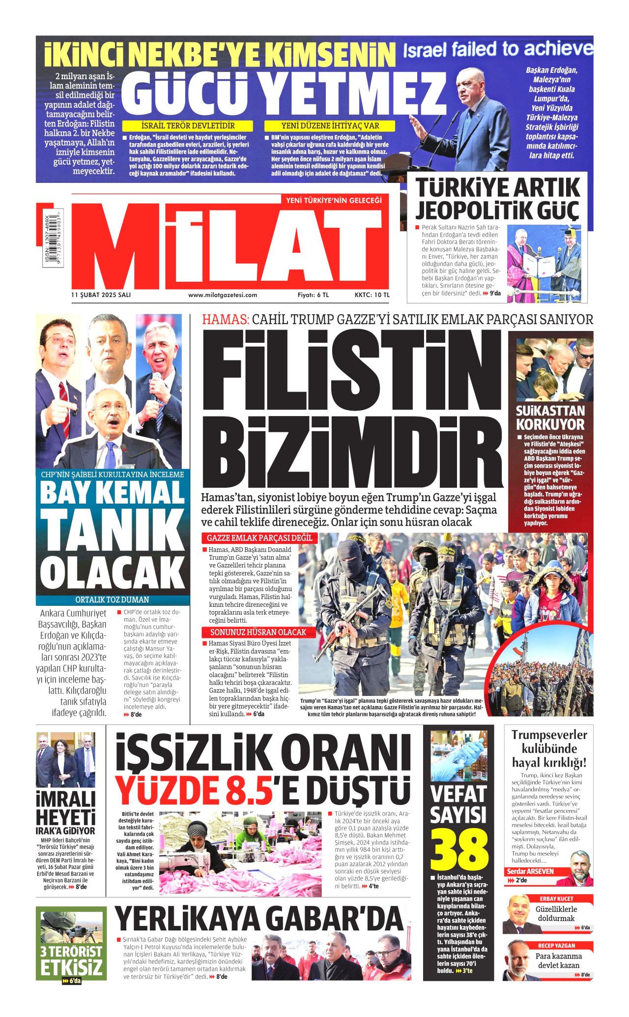 Köpek başına 72 bin TL ceza! Belediyelere kaçış yok... İşte 11 Şubat Salı gazete manşetleri! Hürriyet, Milliyet, Sabah, Takvim, Türkiye manşetleri... 17
