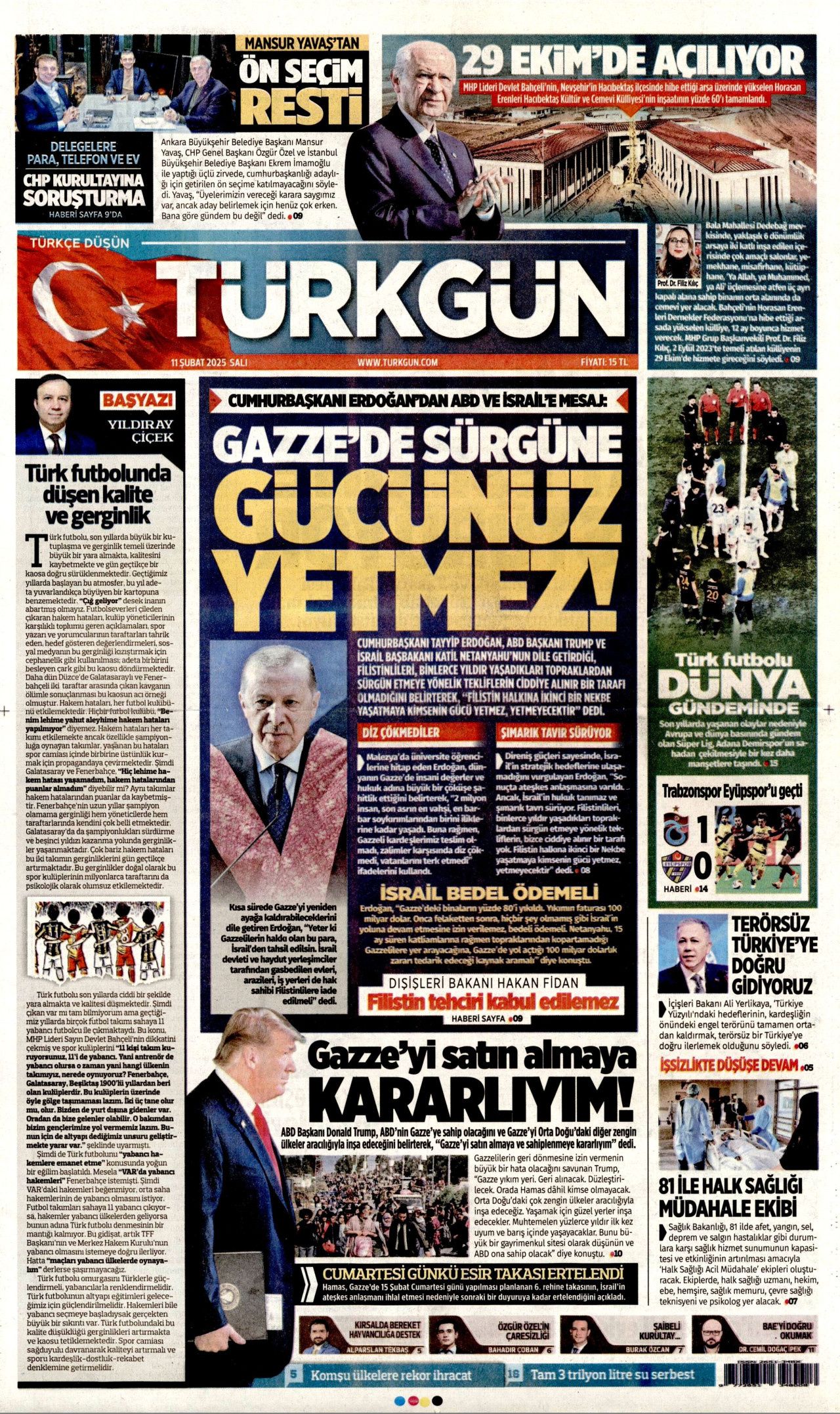 Köpek başına 72 bin TL ceza! Belediyelere kaçış yok... İşte 11 Şubat Salı gazete manşetleri! Hürriyet, Milliyet, Sabah, Takvim, Türkiye manşetleri... 12