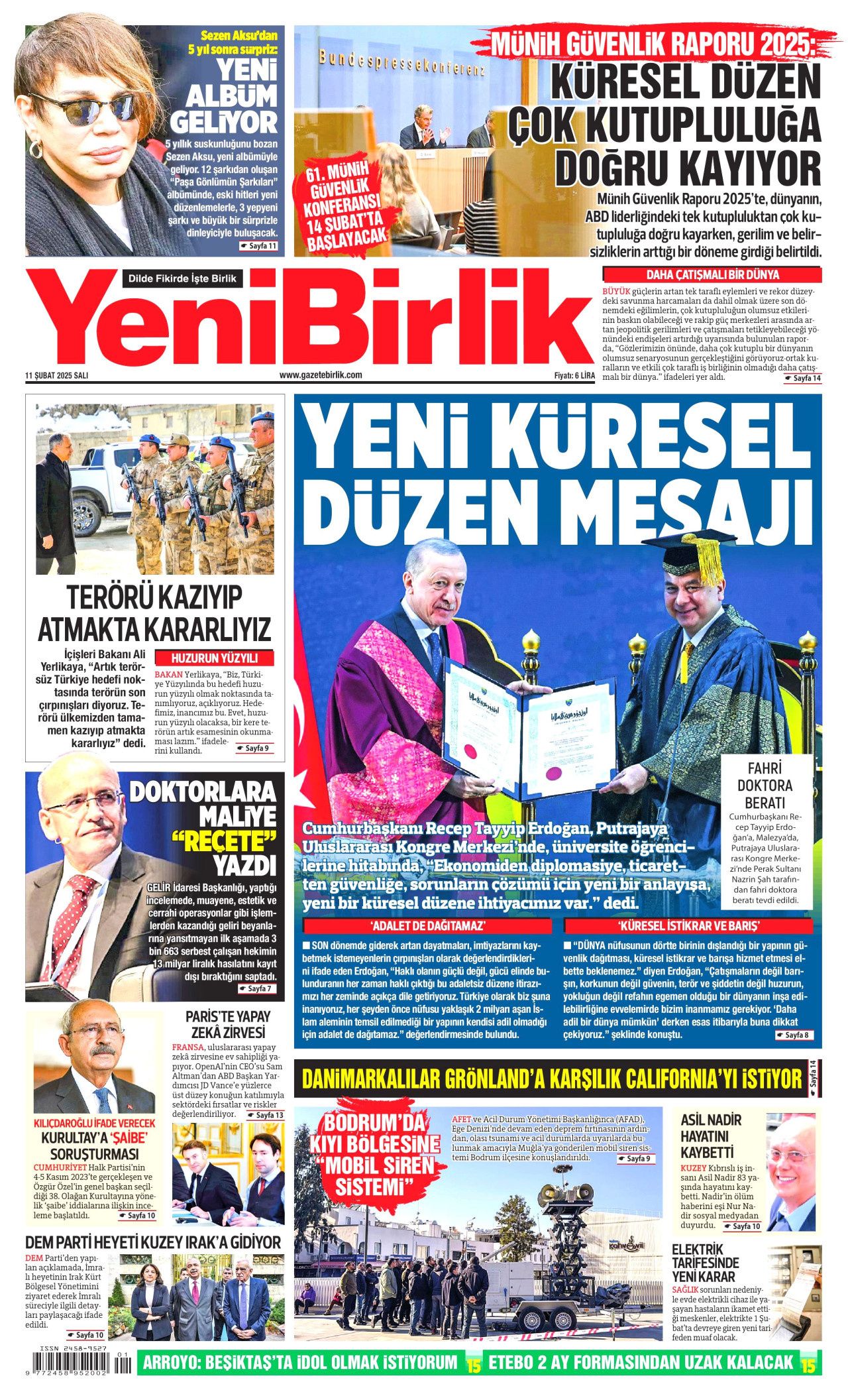 Köpek başına 72 bin TL ceza! Belediyelere kaçış yok... İşte 11 Şubat Salı gazete manşetleri! Hürriyet, Milliyet, Sabah, Takvim, Türkiye manşetleri... 16