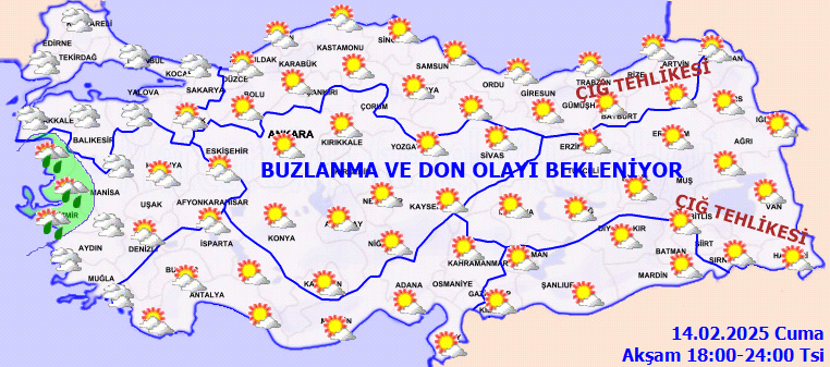 Havalar yeniden soğuyacak, kar yağışı geliyor! Meteoroloji 14 Şubat Cuma İstanbul, Ankara, İzmir, Antalya, Rize, Tekirdağ hava durumu tahminleri... 6