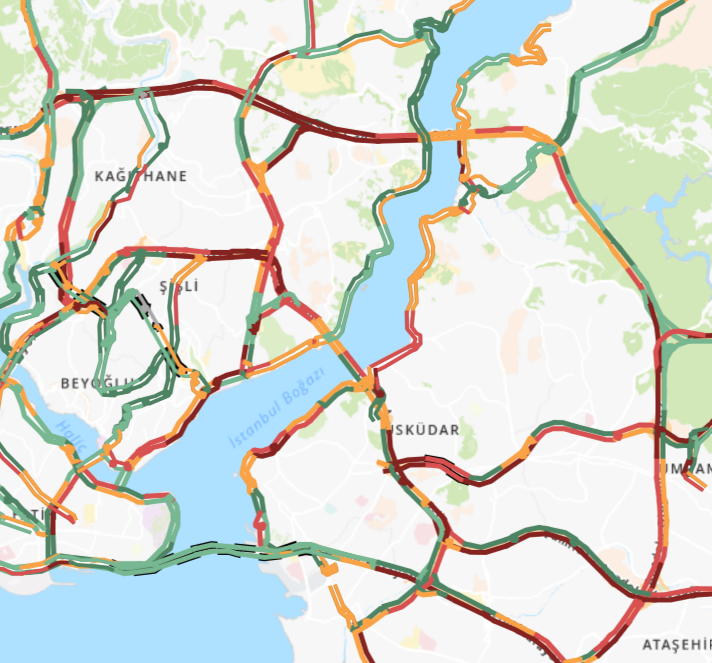 İstanbul'da çile bitmiyor! Trafik yoğunluğu rekora koşuyor! İşte İstanbul trafiğinde son durum! 2