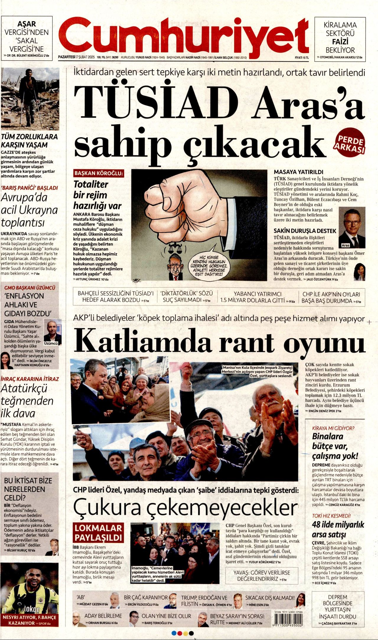 Okul zammı faiziyle iade edilecek! Emsal niteliğinde karar... Veliler bu habere dikkat! 17 Şubat Pazartesi gazete manşetleri... 8