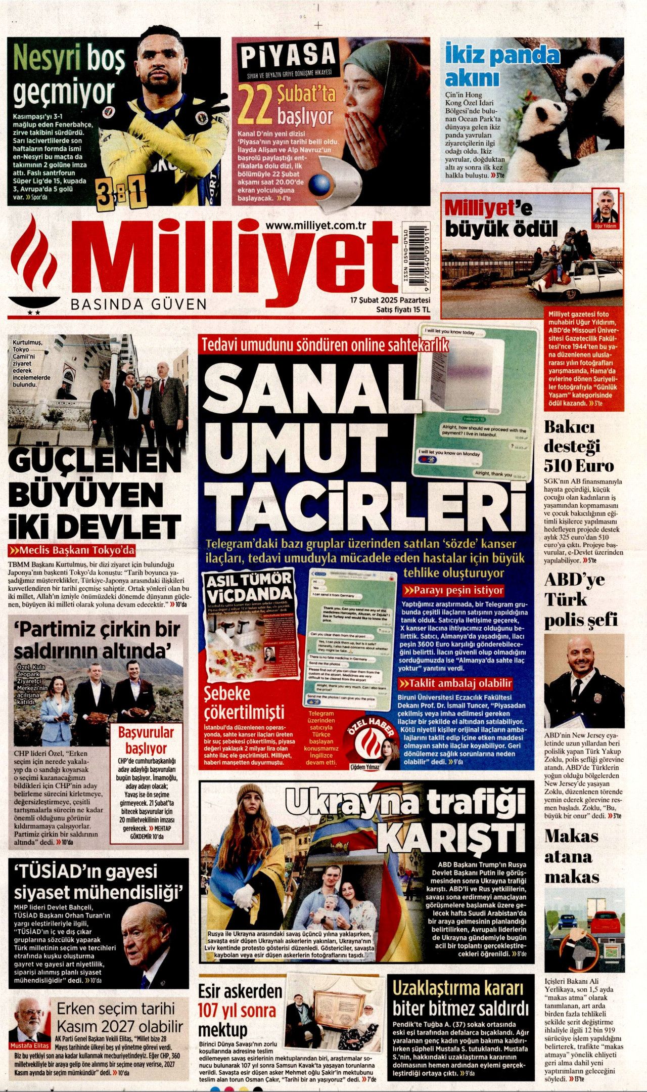 Okul zammı faiziyle iade edilecek! Emsal niteliğinde karar... Veliler bu habere dikkat! 17 Şubat Pazartesi gazete manşetleri... 6