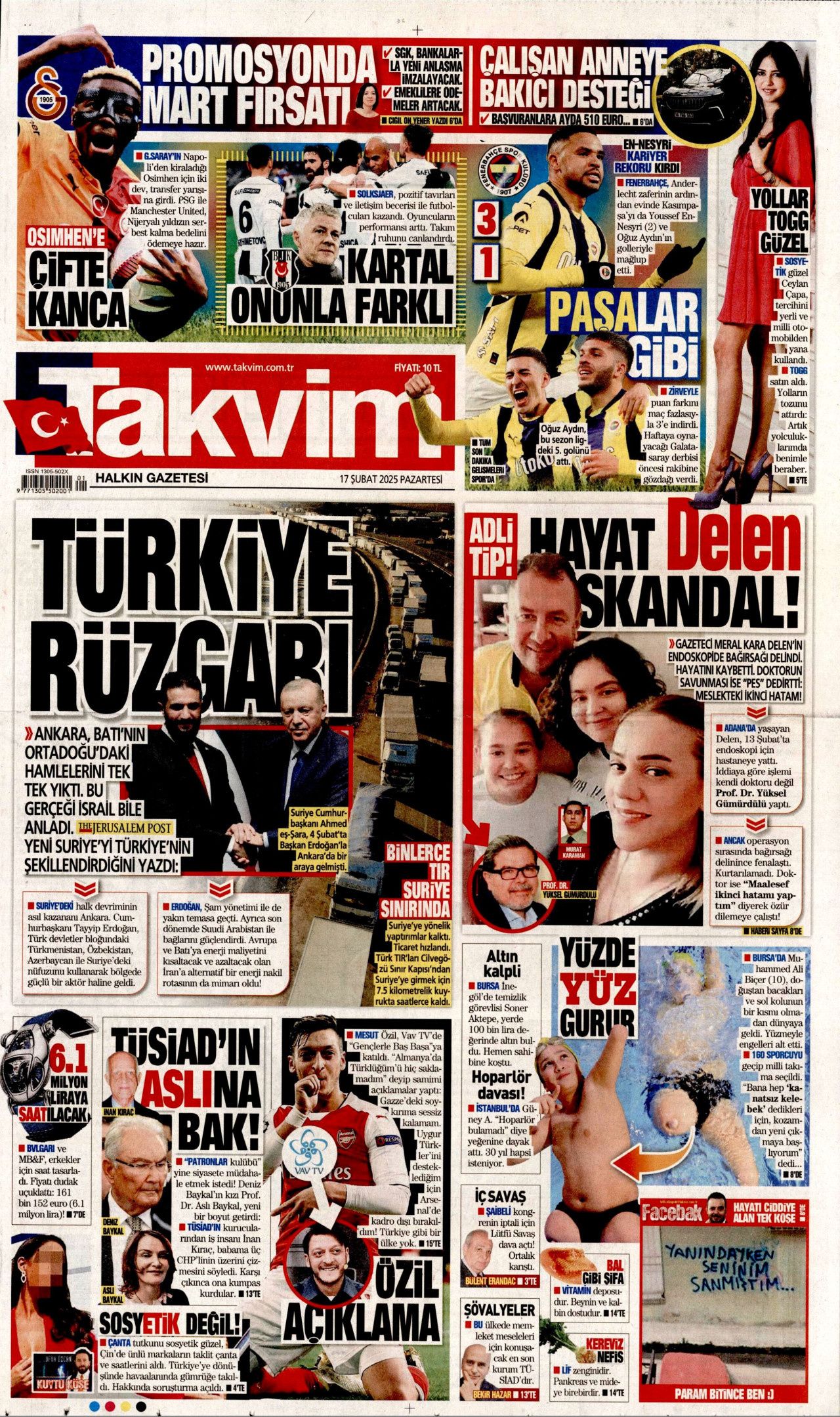 Okul zammı faiziyle iade edilecek! Emsal niteliğinde karar... Veliler bu habere dikkat! 17 Şubat Pazartesi gazete manşetleri... 5