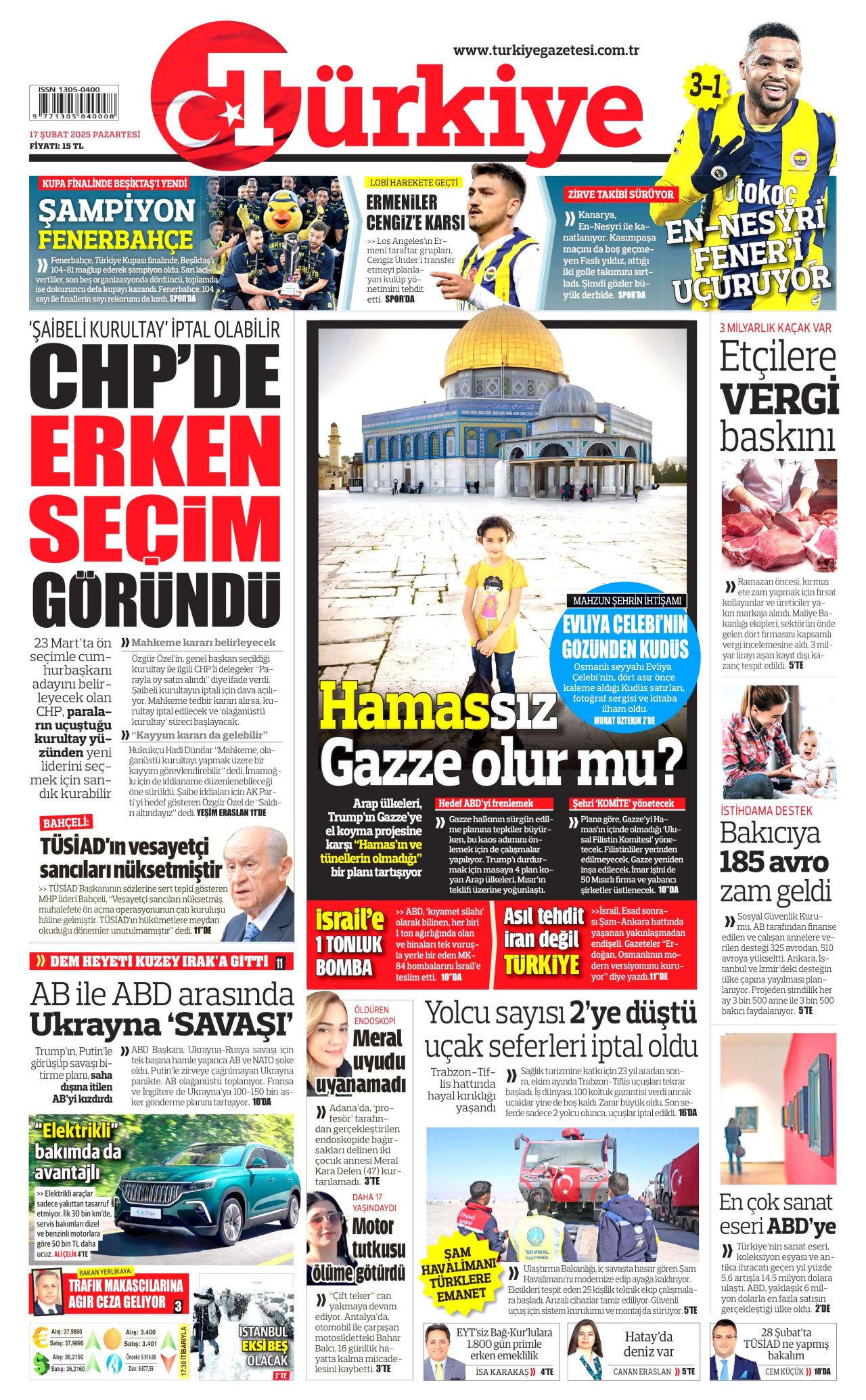 Okul zammı faiziyle iade edilecek! Emsal niteliğinde karar... Veliler bu habere dikkat! 17 Şubat Pazartesi gazete manşetleri... 3
