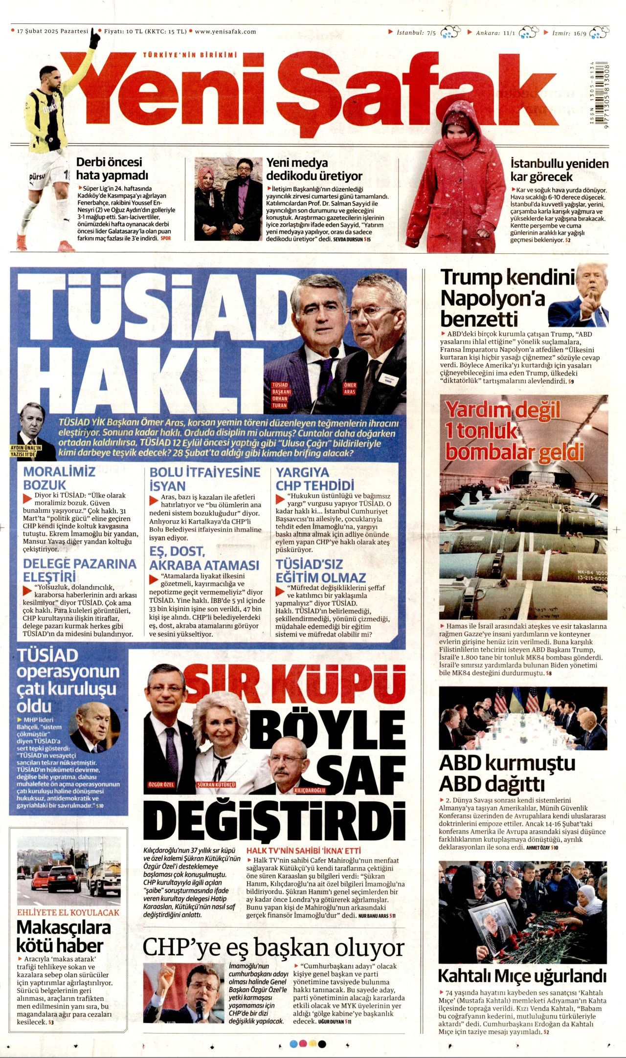 Okul zammı faiziyle iade edilecek! Emsal niteliğinde karar... Veliler bu habere dikkat! 17 Şubat Pazartesi gazete manşetleri... 4