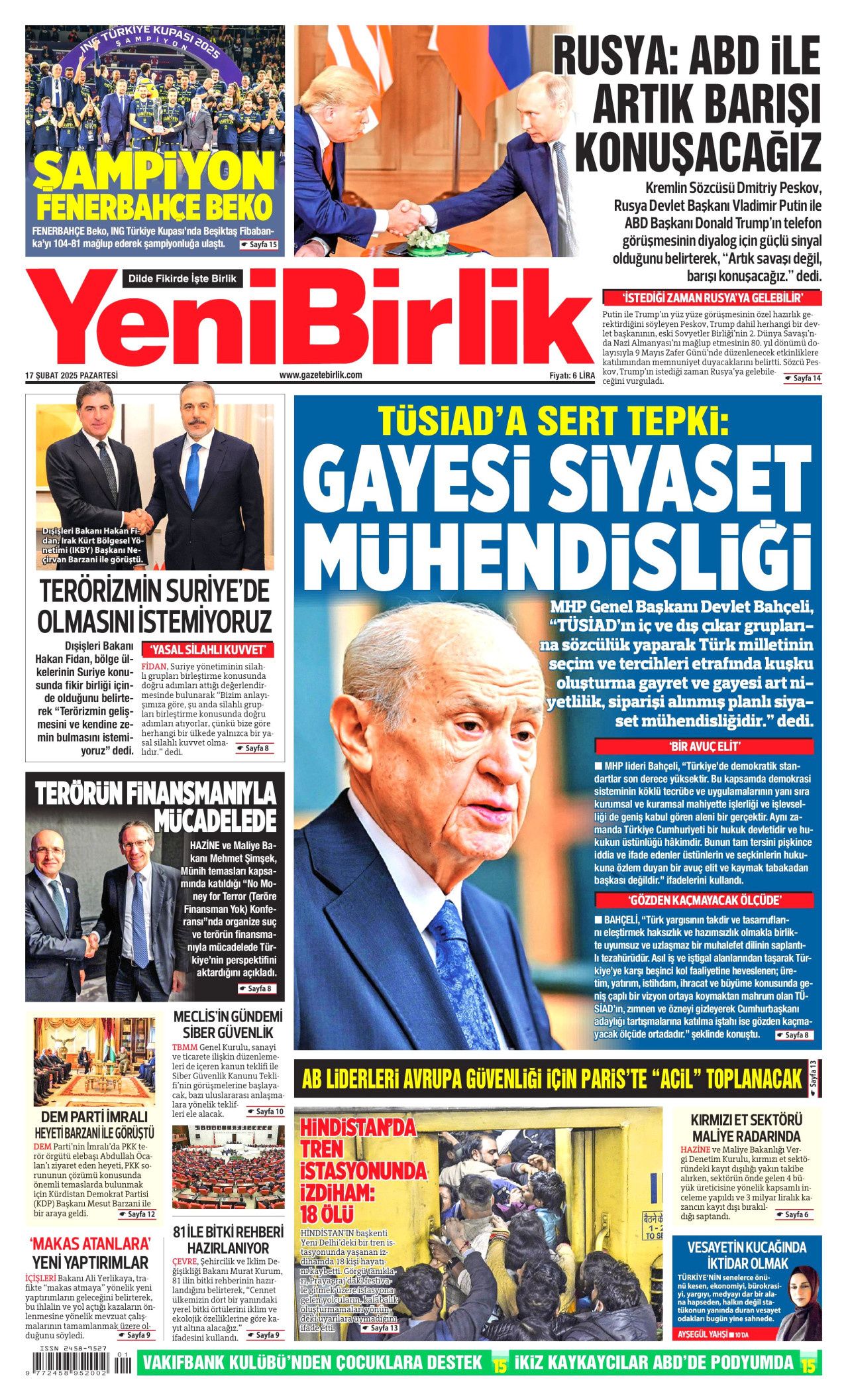 Okul zammı faiziyle iade edilecek! Emsal niteliğinde karar... Veliler bu habere dikkat! 17 Şubat Pazartesi gazete manşetleri... 15