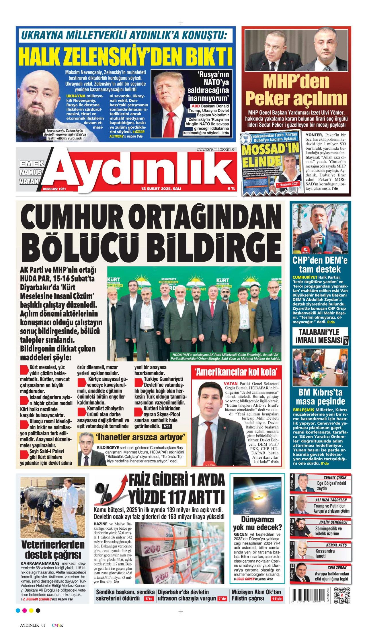 Irkçı partinin vitrin güzeli! Kadın sevgilisi göçmen kökenli... İşte bugünün gazete manşetleri: Hürriyet, Milliyet, Sabah, Takvim, Sözcü, Cumhuriyet 16