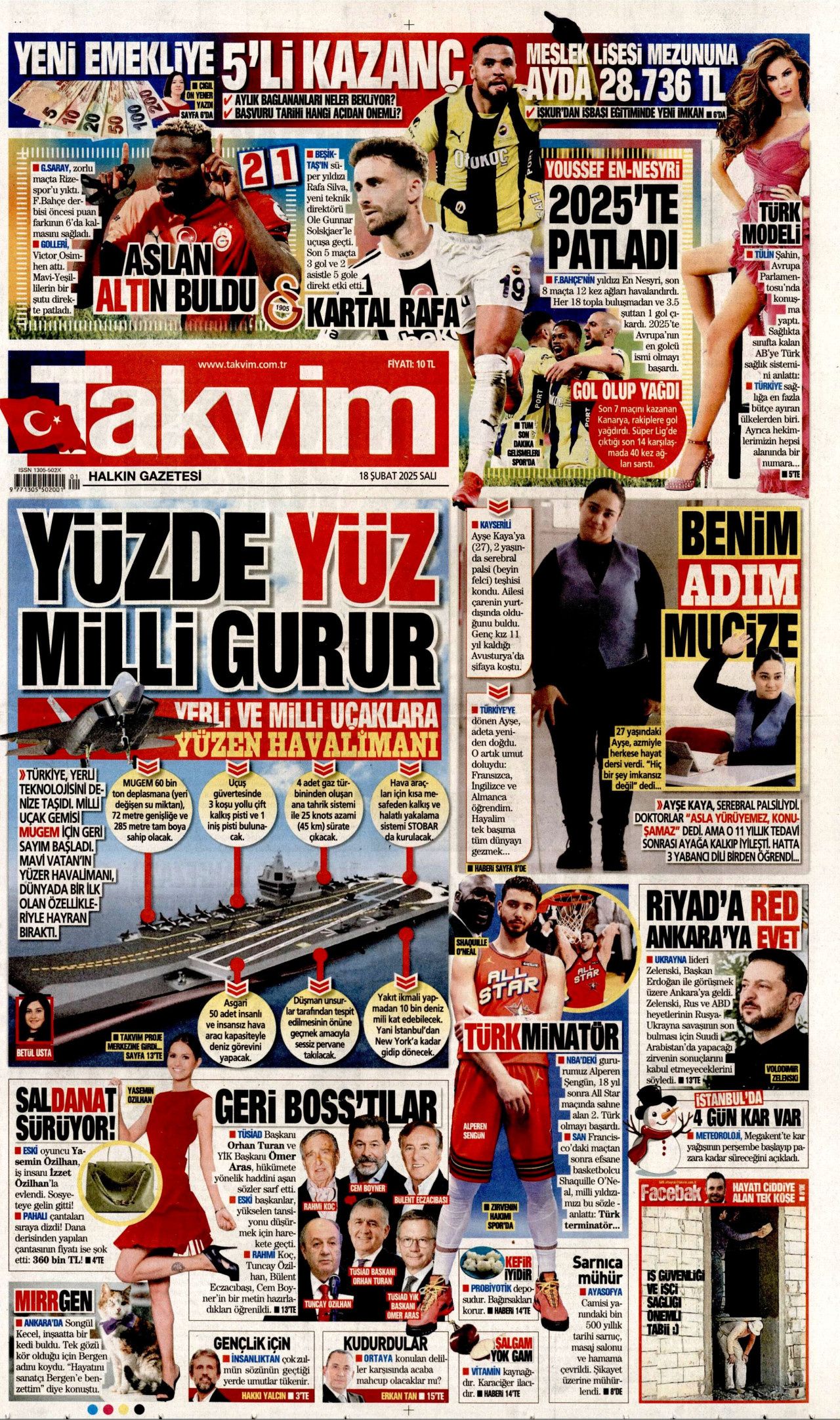 Irkçı partinin vitrin güzeli! Kadın sevgilisi göçmen kökenli... İşte bugünün gazete manşetleri: Hürriyet, Milliyet, Sabah, Takvim, Sözcü, Cumhuriyet 6