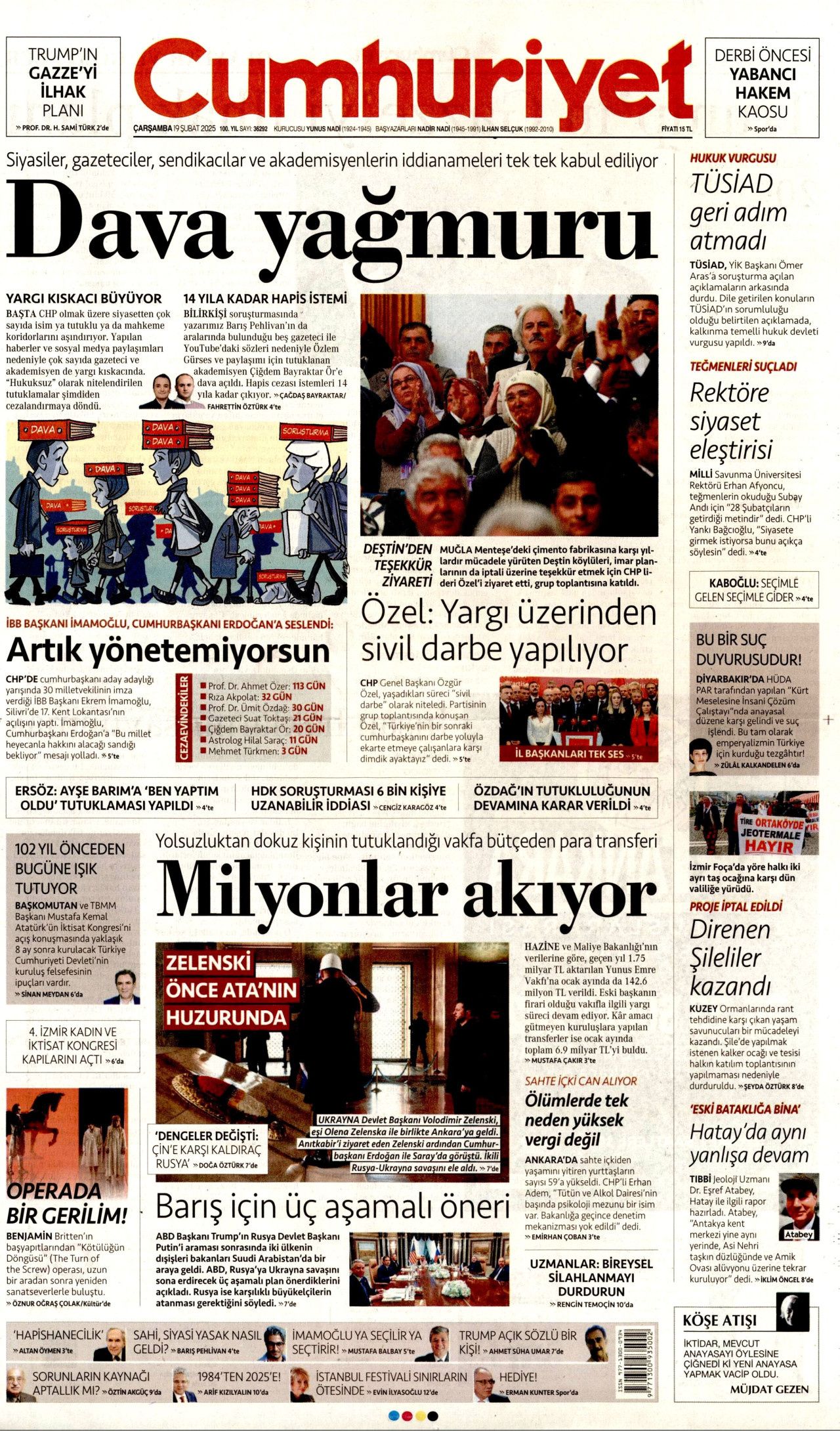 "Dünya artık barış bekliyor" Avrupa topu yine ABD'ye attı! İşte bugünün gazete manşetleri... 6