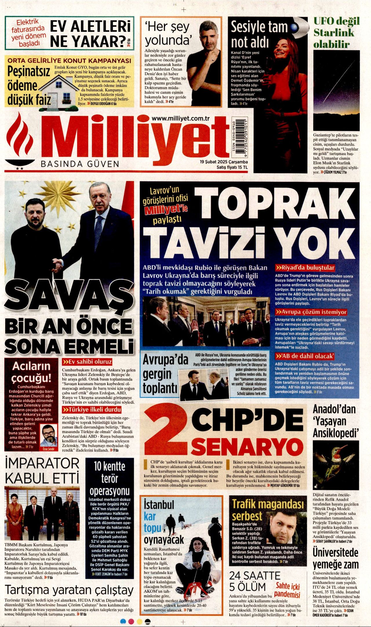 "Dünya artık barış bekliyor" Avrupa topu yine ABD'ye attı! İşte bugünün gazete manşetleri... 15