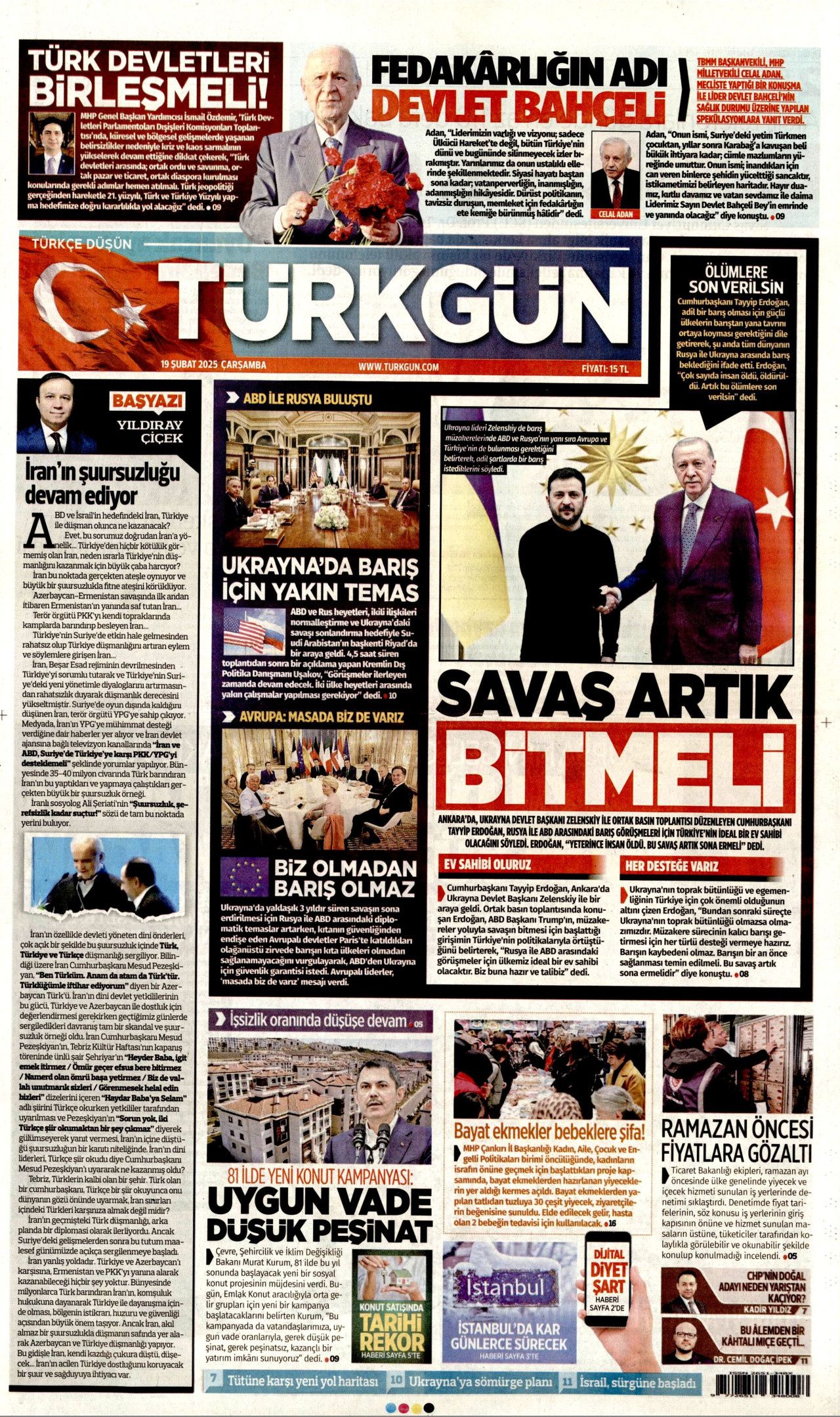 "Dünya artık barış bekliyor" Avrupa topu yine ABD'ye attı! İşte bugünün gazete manşetleri... 13