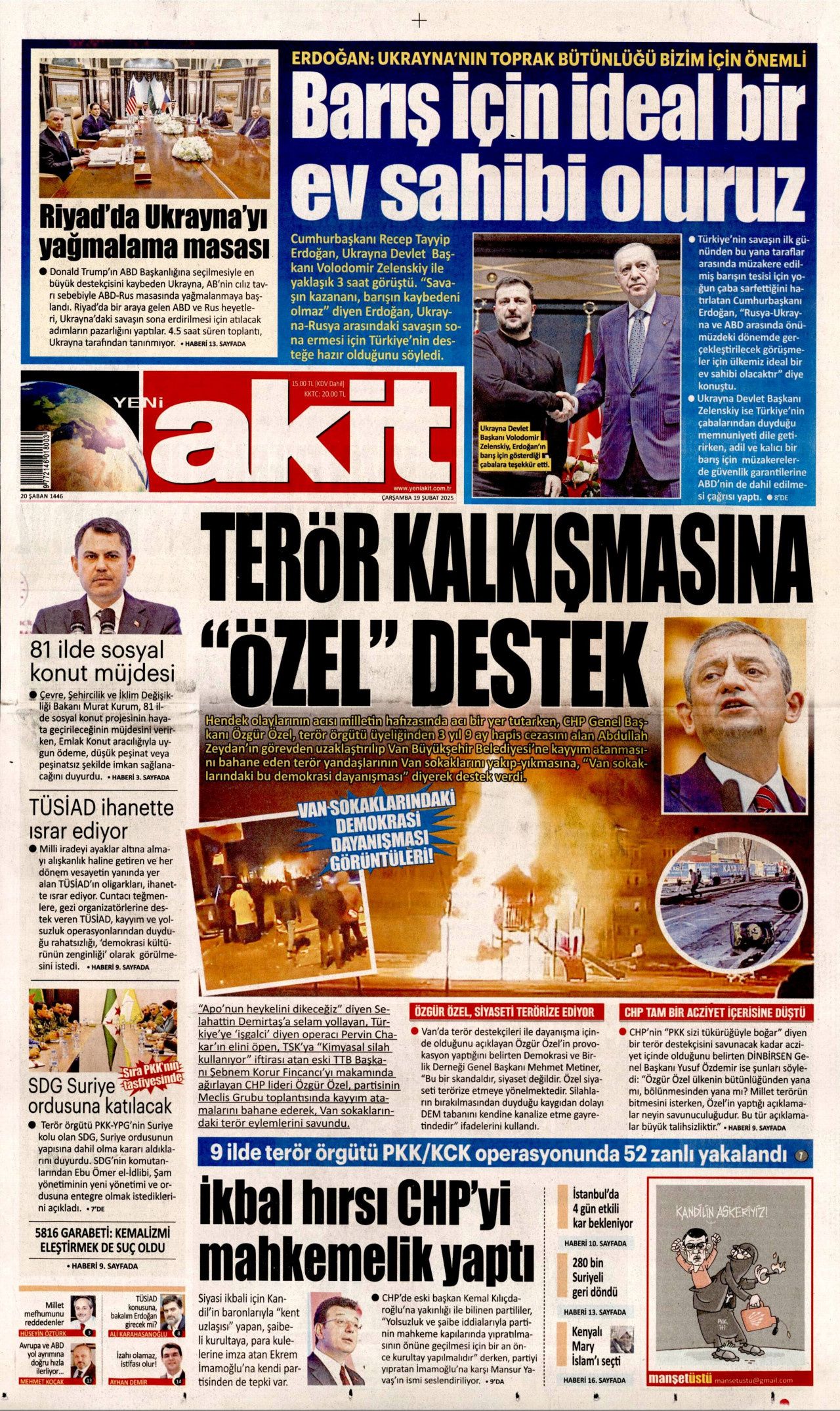 "Dünya artık barış bekliyor" Avrupa topu yine ABD'ye attı! İşte bugünün gazete manşetleri... 14