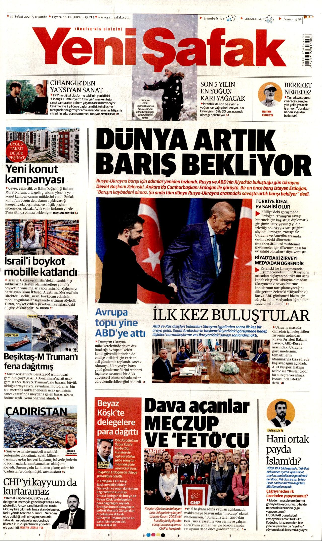 "Dünya artık barış bekliyor" Avrupa topu yine ABD'ye attı! İşte bugünün gazete manşetleri... 4