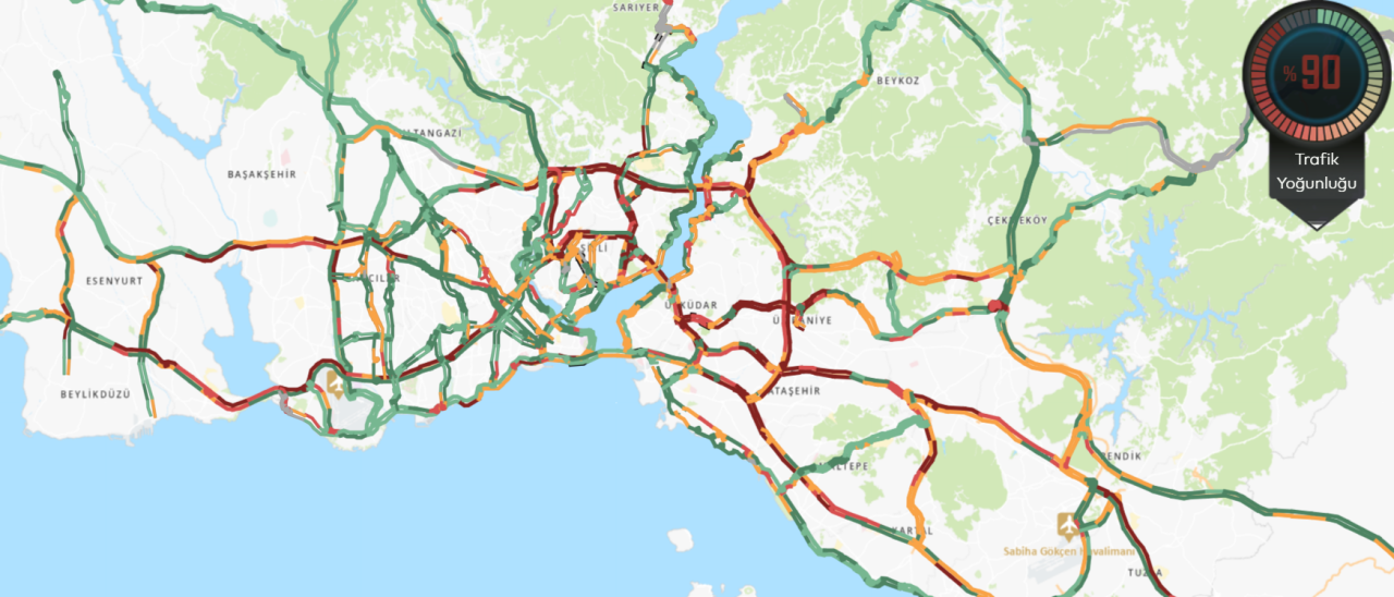 İstanbul’da trafik felç! İşte en yoğun güzergahlar... 1