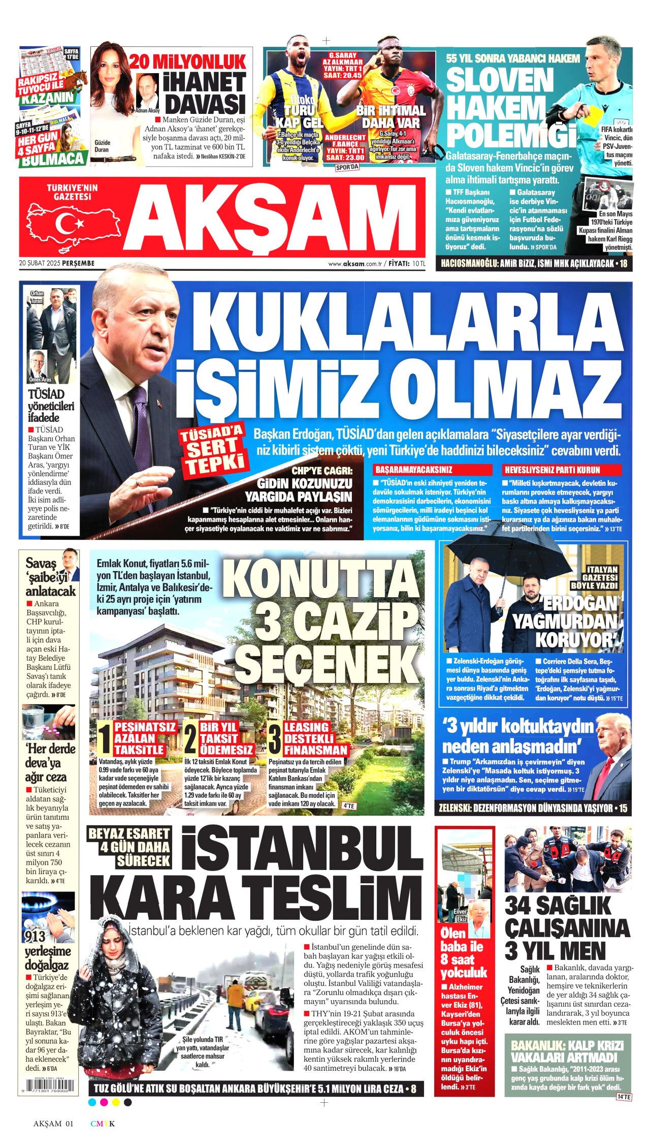 "Türkiye, TÜSİAD'ın tapulu malı değil! Yeni Türkiye'de haddini bileceksin" İşte günün gazete manşetleri... 10