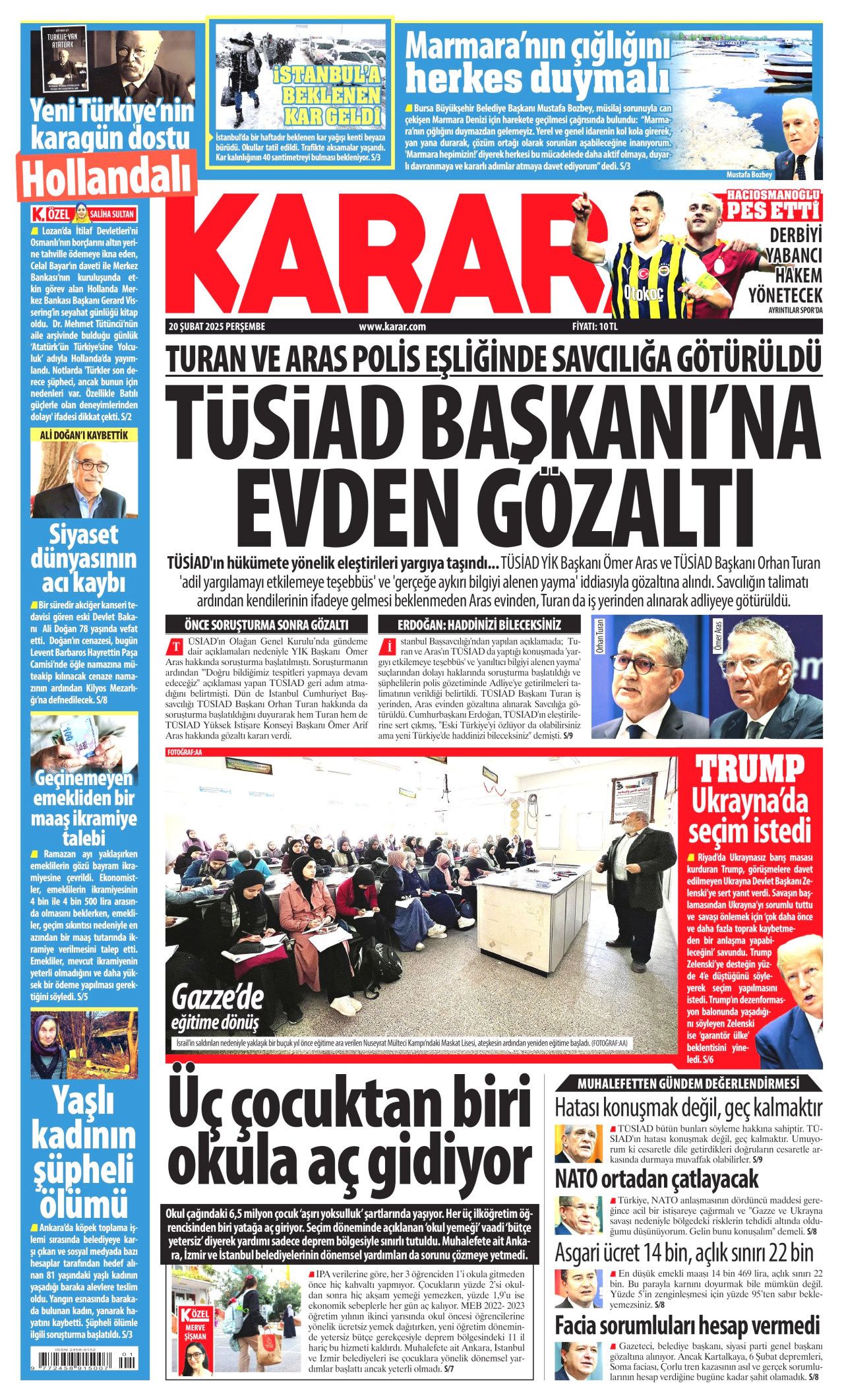 "Türkiye, TÜSİAD'ın tapulu malı değil! Yeni Türkiye'de haddini bileceksin" İşte günün gazete manşetleri... 9