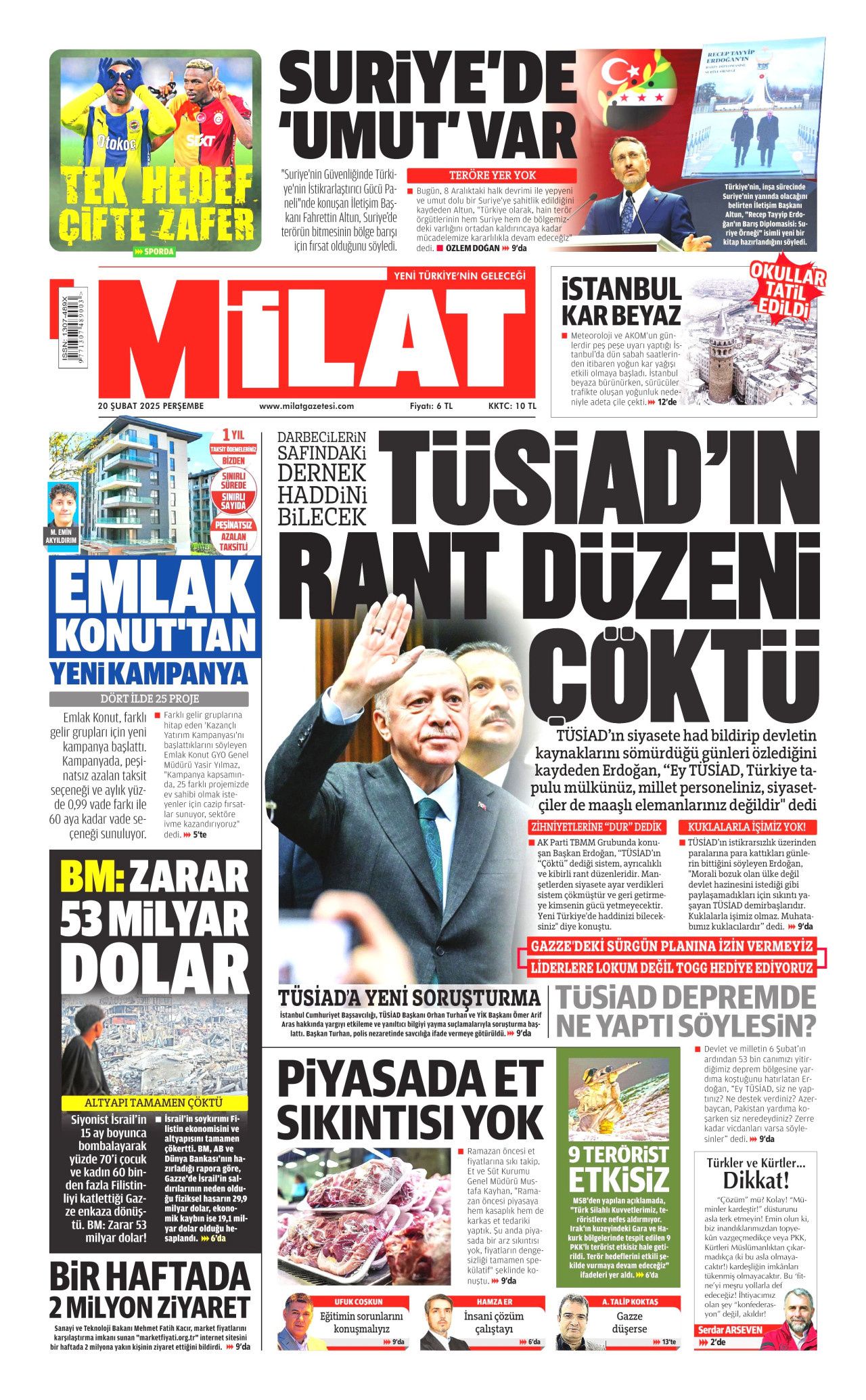 "Türkiye, TÜSİAD'ın tapulu malı değil! Yeni Türkiye'de haddini bileceksin" İşte günün gazete manşetleri... 14