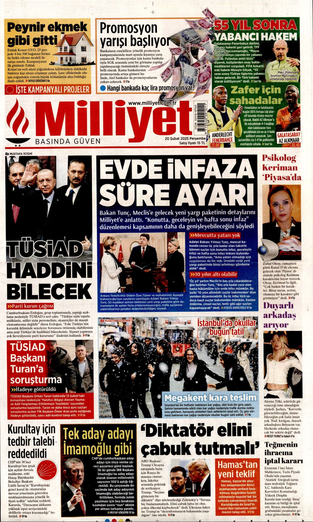 "Türkiye, TÜSİAD'ın tapulu malı değil! Yeni Türkiye'de haddini bileceksin" İşte günün gazete manşetleri... 6